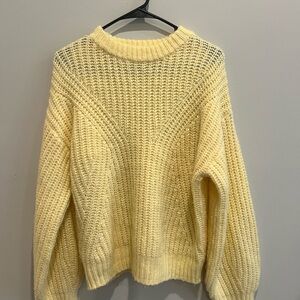 Oversized Cozy Yellow Sweater